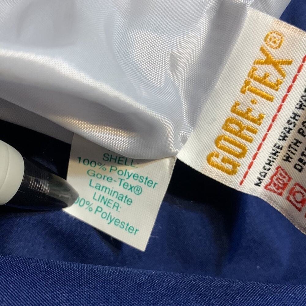 Forrester’s Outerwear Men’s Gore-Tex Blue Pants Rain Golf Windbreaker Vintage L - Picture 10 of 11